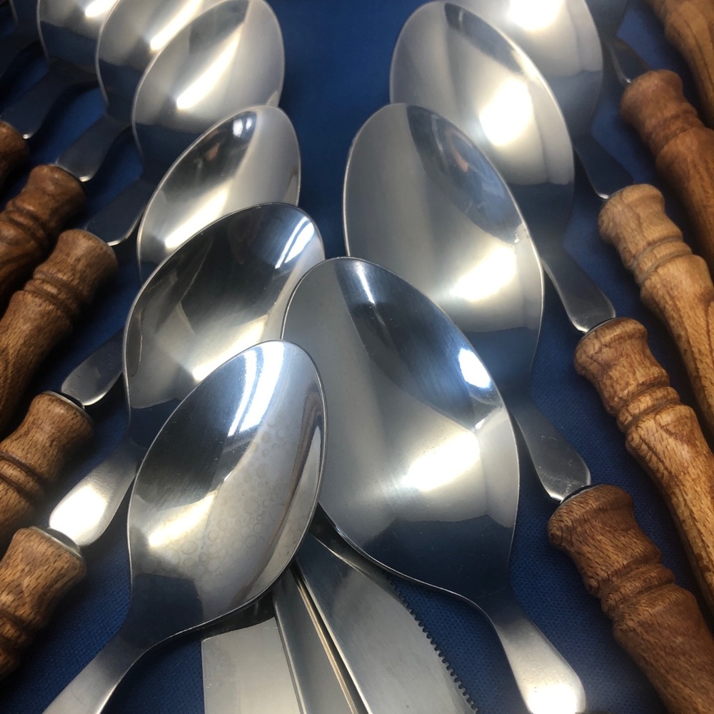 Lifetime cutlery  Handle Old Homestead Set Flatware Silverware Vintage 51 pc - Picture 5 of 11